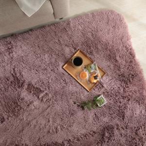 130x190cm シフォン PU オールドローズ 洗える すべり止め オールシーズン ウレタン 抗菌防臭効果 おしゃれ レトロ モダン ホットカーペット 床暖房対応｜commitand