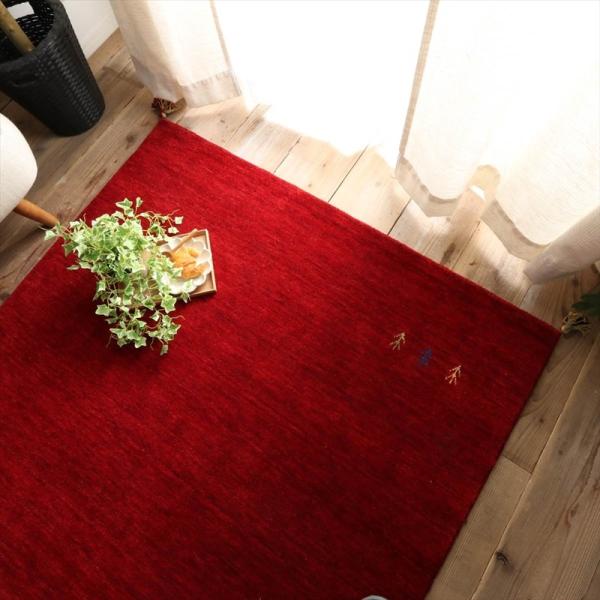 190x240cm シンプルギャッベラグ RE