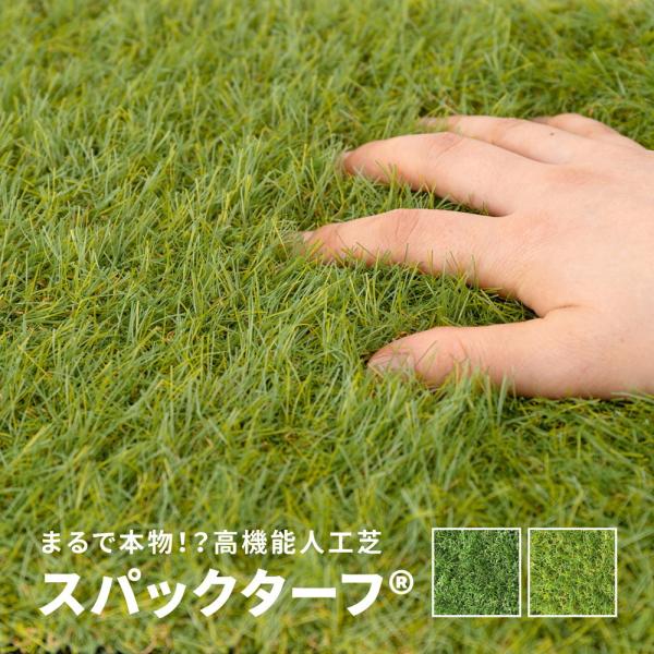 人工芝 スパックターフ ダークグリーン 約180×100cm リアル人工芝 グリーン 芝生
