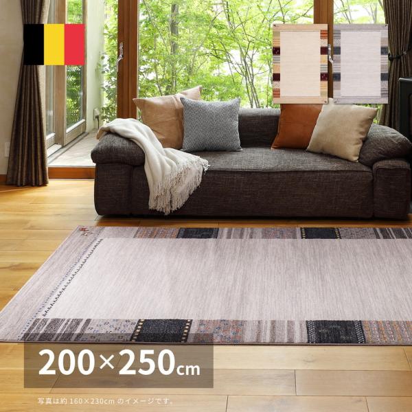 ウィルトンラグ アルガス 約200×250cm 長方形 ウィルトン織り アクセント オールシーズン ...