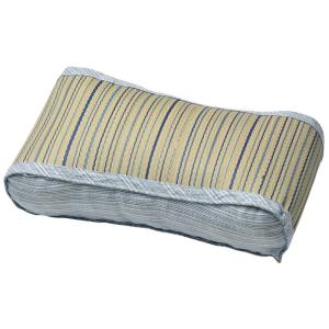 送料無料 肌に跡がつきにくい！い草 ウェーブ枕 まくら 涼仙 約35×20×10cm 寝具 睡眠 ピロー 腰枕 敬老の日｜commitand