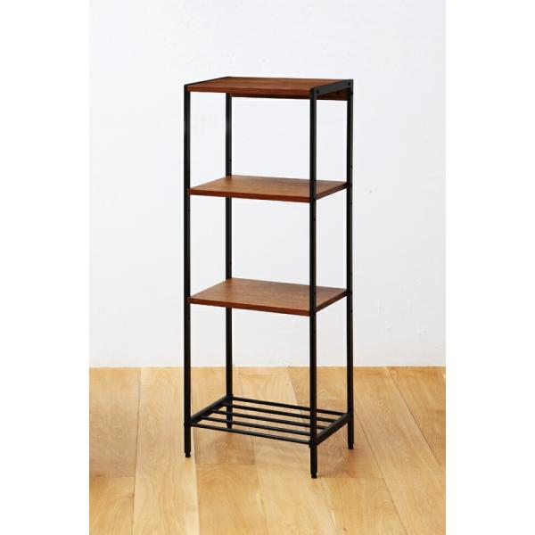 オープンラック 4段 ディスプレイラック 幅35 ウッドラック フリーラック 飾り棚 見せる収納 多...