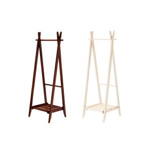 ハンガーラック 折りたたみ コートハンガー 木製 棚付き 折り畳み式 コンパクト パイプハンガー 衣...