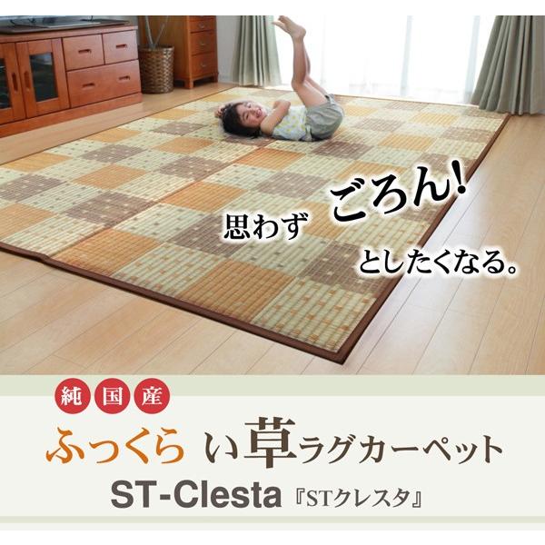 純国産 防音 ボリューム い草ラグ い草ラグカーペット い草カーペット い草ラグ ふっくら い草 上...