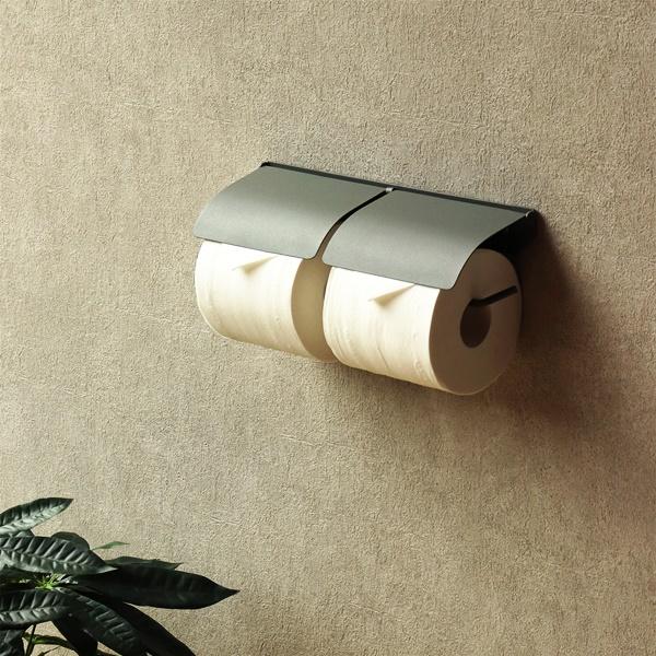 トイレットペーパーホルダー アイアン ダブル 2連 おしゃれ 北欧 モダン ヴィンテージ レトロ シ...