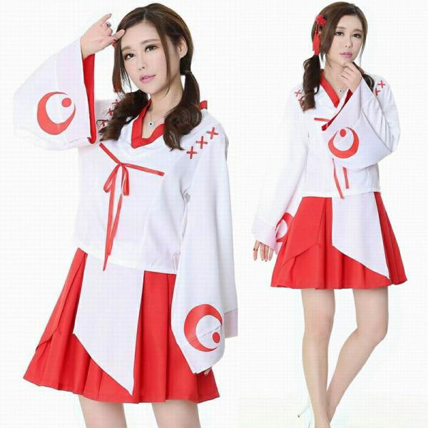 巫女 ミニスカ コスプレ衣装 エロ 過激 大人 女性 レディース セクシー 【7818】