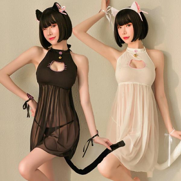 ホルターネック バニーガール風 セクシーランジェリー 透け透け エロ 過激 大人 女性 レディース ...