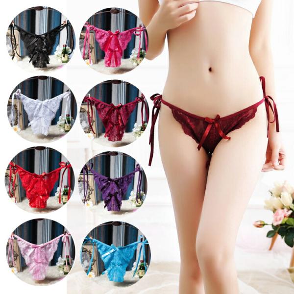 結びリボン Tバックショーツ Wリボン セクシーランジェリー セクシー女性下着 股割れ 過激 透け透...