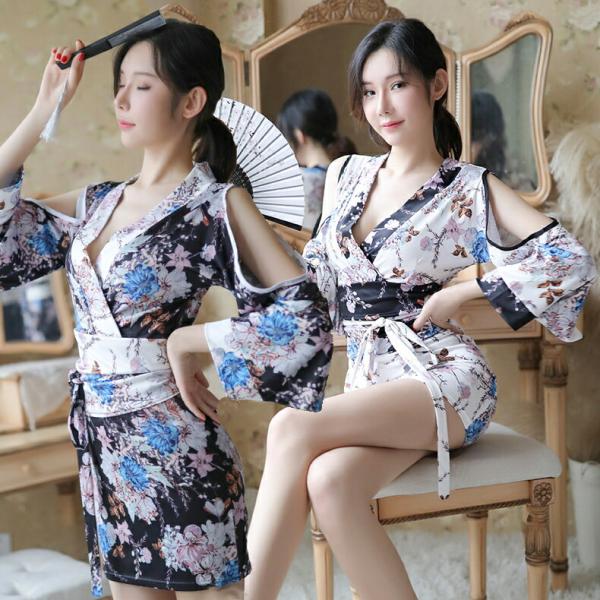 肩魅せられ 着物ドレス 浴衣 コスプレ衣装 過激 大人 女性 レディース セクシー 【3022】