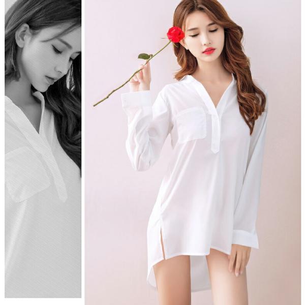 長袖 Yシャツ コスプレ衣装 透け透け エロい服 エロ可愛い 過激 大人 女性 レディース セクシー...