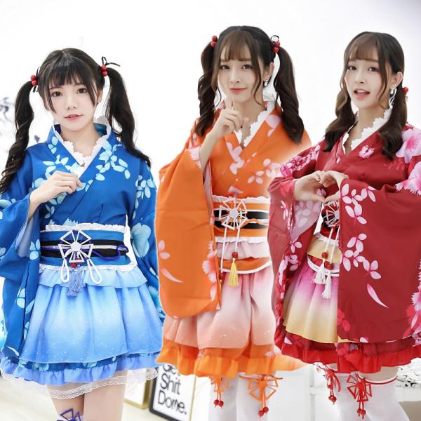 スカート セクシー着物ドレス 浴衣 コスプレ衣装 過激 大人 女性 レディース セクシー【3016】