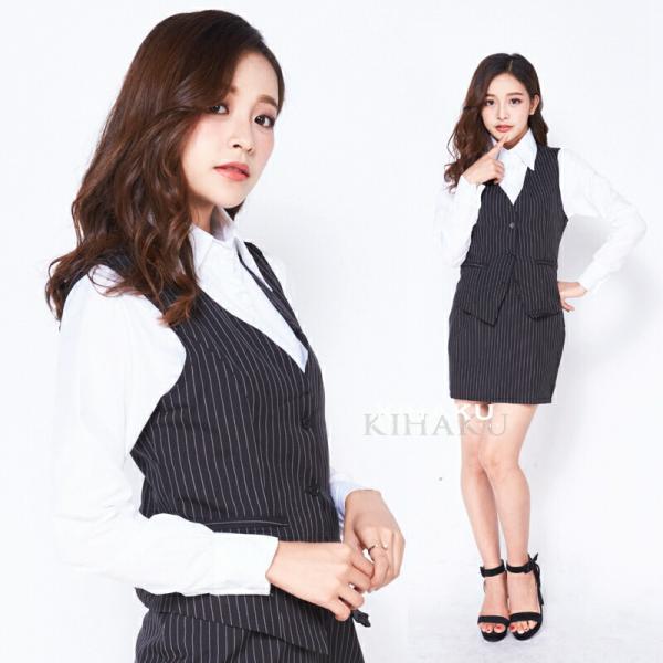 ストライプ柄 長袖 オフィス レディ ol制服 コスプレ衣装 エロ 過激 大人 女性 レディース セ...
