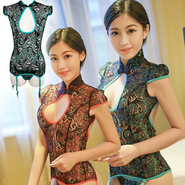 ガーターベルト付き ベビードール セクシーランジェリー 透け透け セクシー コスチューム 仮装 レデ...