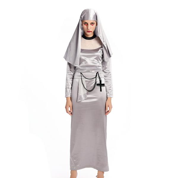 ホラー系 修女コスチューム Sexyシスター コスプレ衣装 ハロウィン衣装 過激 大人 女性 レディ...