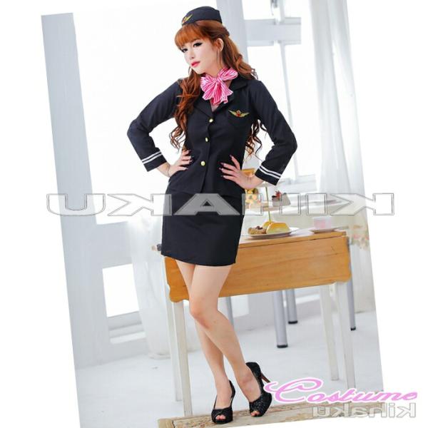 長袖 スチュワーデスコスプレ衣装 ハロウィン衣装 過激 大人 女性 レディース エロい服 コスプレ ...