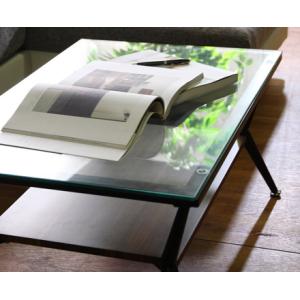 ガラスリビングテーブル ガラステーブル センターテーブル ローテーブル 長方形 強化ガラス 高さ調節...