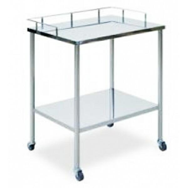 ステンレス製 ワゴン W600×D450×H750 日本製 業務用 ステンレス製器械卓子 2段 国産...