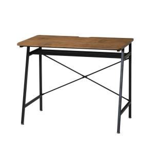 ヴィンテージ調ワークデスク幅90cm パソコンテーブル フリーテーブル 高級感 シンプル 収納棚 作業台 食卓テーブル パソコンデスク ワークデスク オフィスデスク｜commitand