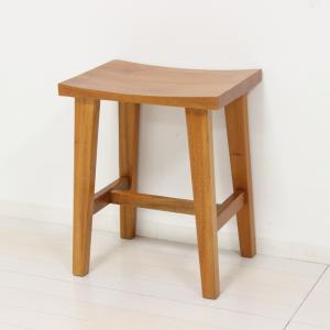 ウッドスツール ナチュラル 木製 玄関チェア リビング 腰掛け 無垢 天然木 完成品 木目 椅子 イス いす おしゃれ 背もたれなし レトロ モダン ダイニング｜commitand