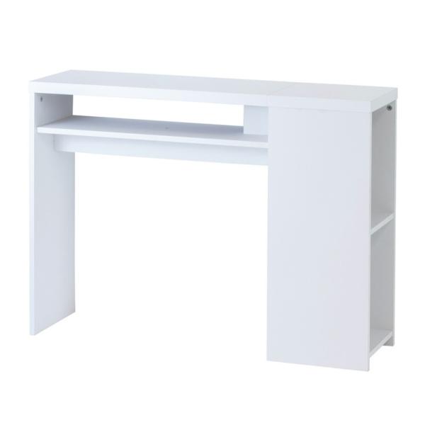 PDデスク ホワイト パソコンデスク 木製 書斎机 書斎デスク 高級感 テーブル ダイニング 作業台...