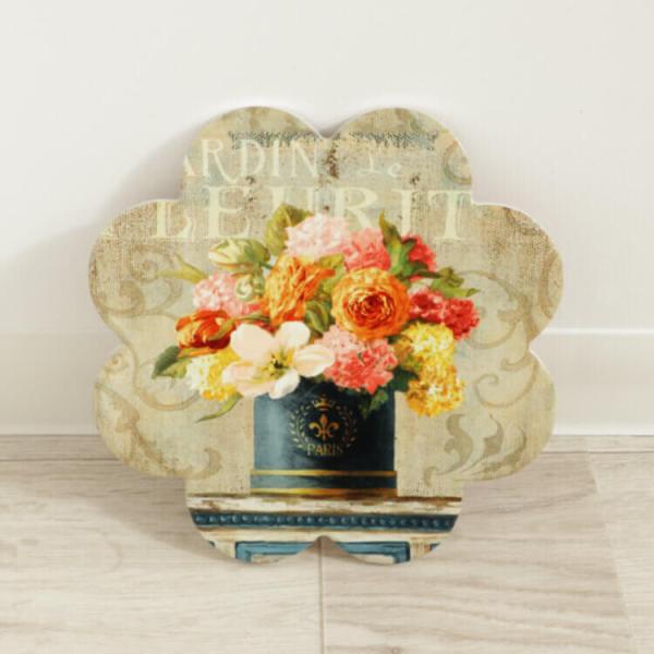 鍋敷き ライトブラウン おしゃれ カフェ 陶器 鍋しき かわいい なべしき 鉢置き台花瓶置き フラワ...