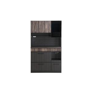 RESE(レセ) 105KB A (ガラス上台・引出下台) キッチンボード 食器棚 無垢 木製 コン...