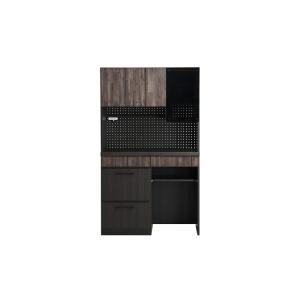 RESE(レセ) 105KB B (ガラス上台・ダスト下台) キッチンボード 食器棚 無垢 木製 コ...