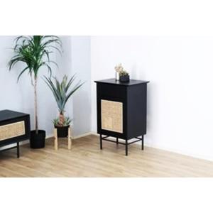 ルーターチェスト モデムラック キャビネット チェスト 木製 電話台 ブラックサイドラック サイドキ...