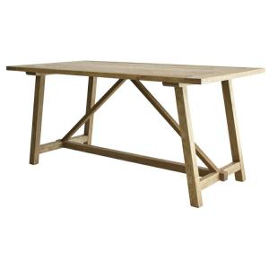 ソラス ダイニングテーブル 単品 幅160cm オーク無垢材 木製 木目 高級感 食卓テーブル 4人...