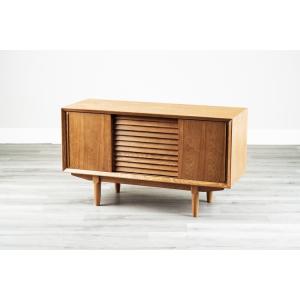 サイドボード コンソール 幅120 リビングボード キャビネット 木製 隠す収納 電話台 FAX台 ...