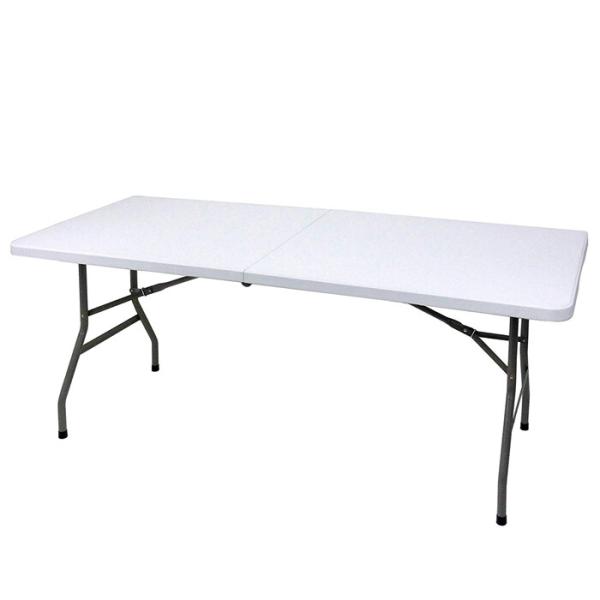 天板が強化プラスチックの折りたたみ作業テーブル 180 ローテーブル センターテーブル アウトドア ...