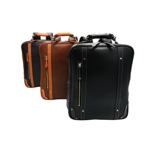 日本製 パトリックビジネスリュック バックパック ビジネスバッグ 2way ブラック レッドブラウン...