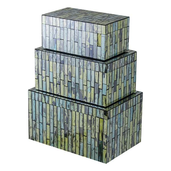ガラスボックス 3個セット アクセサリー 入れ物 AN-96114 小物入れ 小物収納 整理整頓 卓...