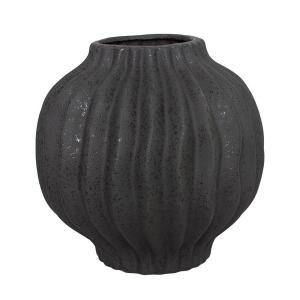 セラミックベース 折り紙ベース ブラック モダン FC-2074 花瓶 おしゃれ かわいい 可愛い 陶器 玄関 リビング アンティーク 花器｜commitand
