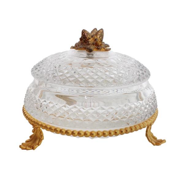 BALDI クリスタルガラスキャニスター フタ付き 保存 容器 おしゃれ 高級感 エレガント アンテ...