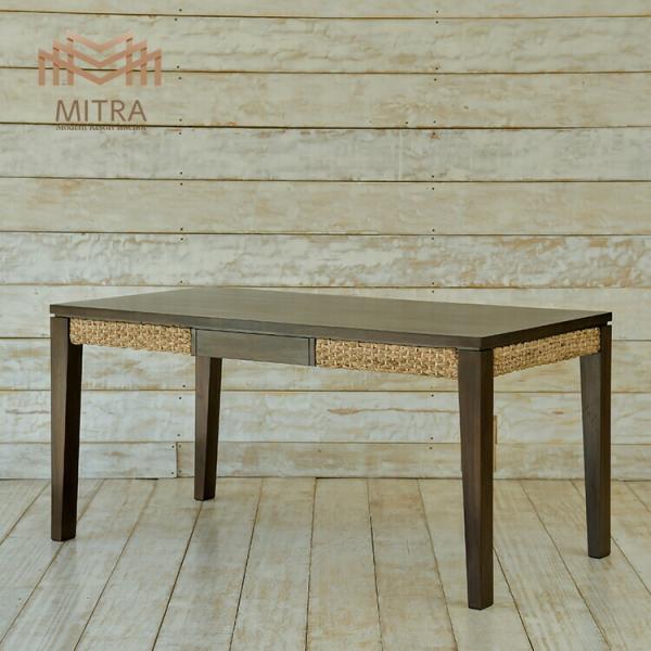 ウォーターヒヤシンス ダイニングテーブル アジアン家具 マホガニー材