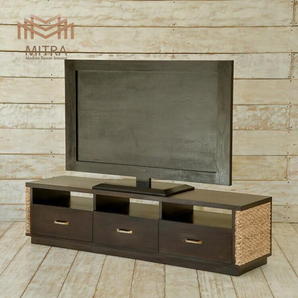 ウォーターヒヤシンス テレビボード ローボード AVラック　アジアン家具 マホガニー