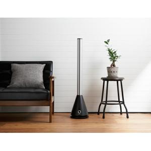 空気清浄+脱臭機能付きスリムタワーサーキュレーター 首振り 風量調節 羽がない おしゃれ 空気清浄 ...
