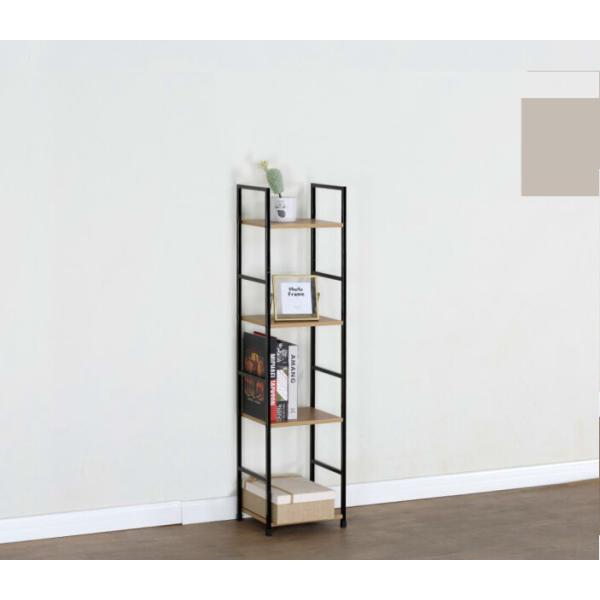 薄型壁面シェルフ スリム4段 ラック オープンシェルフ ディスプレイラック 収納棚 飾り棚 スチール...