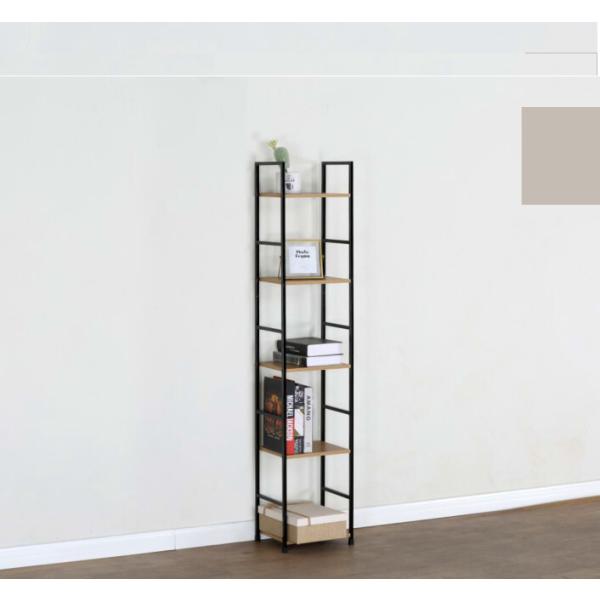 薄型壁面シェルフ スリム5段 ラック オープンシェルフ ディスプレイラック 収納棚 飾り棚 スチール...