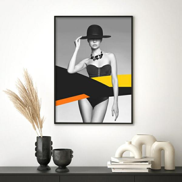【サロン アパレル系内装 カウンター装飾に】Fashion-Icon ポスター A3 ポスター 女性...