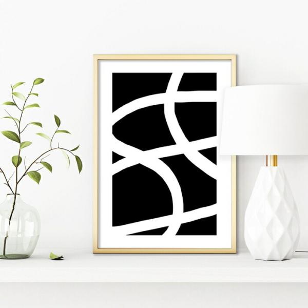 【余白バランスが良い感じ】チルカラー ポスター A3 北欧 モダン 絵 ナチュラル MONOTONE