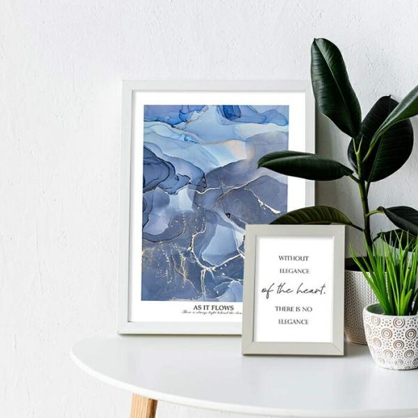 【余白バランスが良い感じ】As it flows ポスター A3 北欧 モダン 絵 ナチュラル 大理...