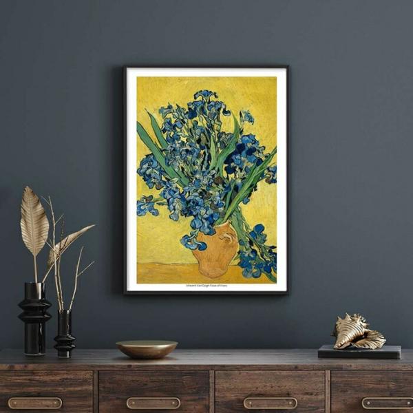 Vincent Van Gogh ゴッホ Irises アイリス 名画 ポスター miim A4 高...