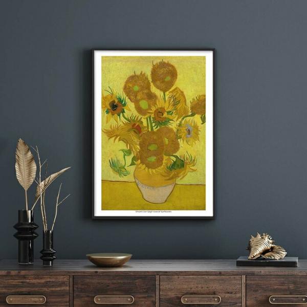 Vincent Van Gogh ゴッホ ひまわり 名画 ポスター miim A4 高品質アートプリ...