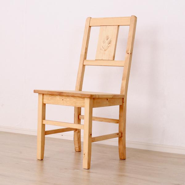 ダイニングチェア 2脚セット アームレス 完成品 食卓チェア 肘無し 木製 木目 天然木 北欧 カン...