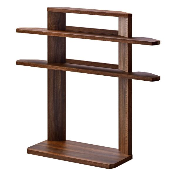 高さ調整可能 後付けヘッドボード ブラウン 幅97cm  スリム 宮 収納 サイドボード シェルフ ...