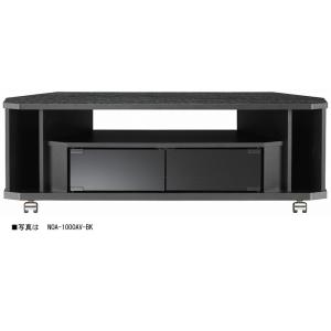 コーナーTV台 コーナー TV台 幅100cm テレビ台 テレビボード 三角 キャスター付き 木製 ...