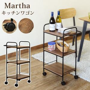 キッチンワゴン Martha キャスター付き スリム キッチンラック 洗面所 ランドリーラック  炊飯器ラック 作業台 台所収納 配膳台 配膳車 料理運搬 手押し車｜commitand
