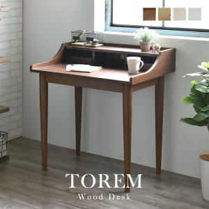 デスク 幅80cm パソコンデスク 作業台 机 つくえ TOREM トレム ワークデスク 木製 学習デスク PCデスク オフィスデスク 学習机 勉強机 収納 棚付き モダン｜commitand